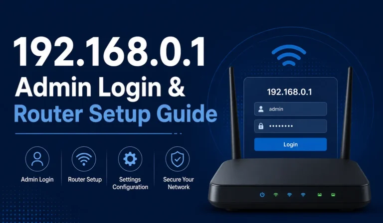 192.168.0.1 - Admin Login & Router Setup Guide 2026