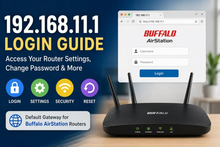 192.168.11.1 Admin Login 2026 Default Username, Password & IP Address