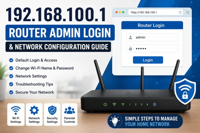 Router admin login and setup guide